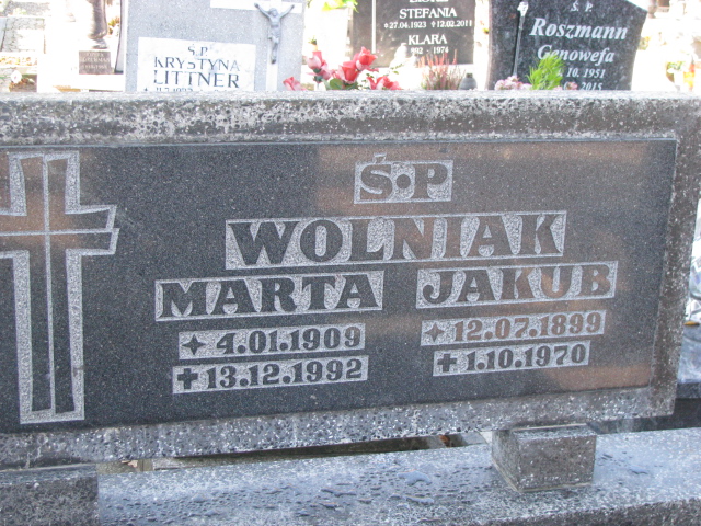 Marta Wolniak 1909 Puck - Grobonet - Wyszukiwarka osób pochowanych