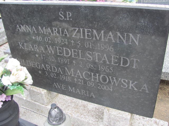 Anna Maria Ziemann 1924 Puck - Grobonet - Wyszukiwarka osób pochowanych