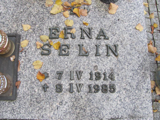 ERNA ELŻBIETA Selin 1914 Puck - Grobonet - Wyszukiwarka osób pochowanych