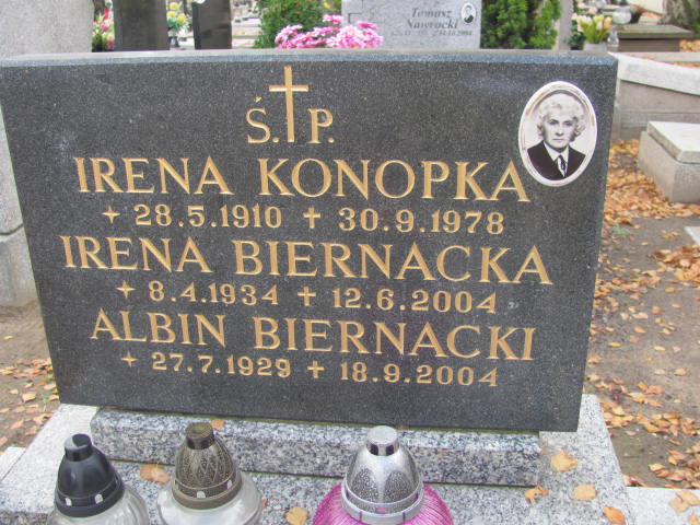 Irena Biernacka  1934 Puck - Grobonet - Wyszukiwarka osób pochowanych