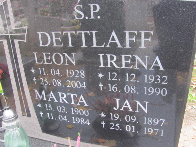 Irena Anna Dettlaff 1932 Puck - Grobonet - Wyszukiwarka osób pochowanych