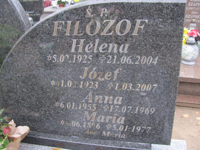 Maria Filozof 1896 Puck - Grobonet - Wyszukiwarka osób pochowanych