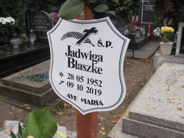 Patrycja Blaszke 1984 Puck - Grobonet - Wyszukiwarka osób pochowanych