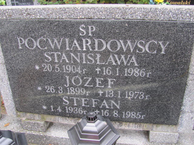 Stefan Poćwiardowski 1936 Puck - Grobonet - Wyszukiwarka osób pochowanych