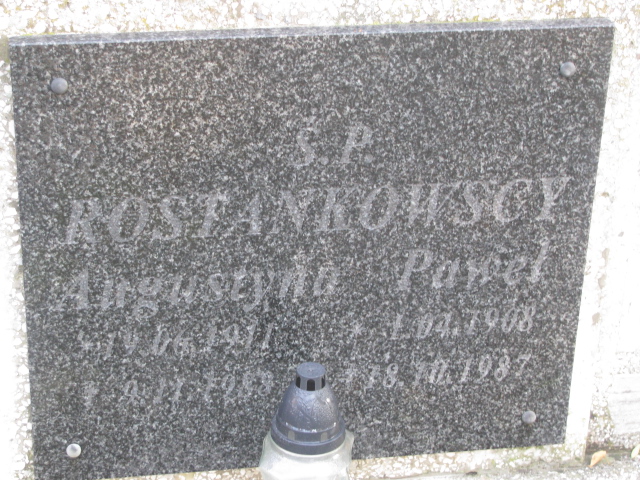 Paweł Rostankowski 1908 Puck - Grobonet - Wyszukiwarka osób pochowanych