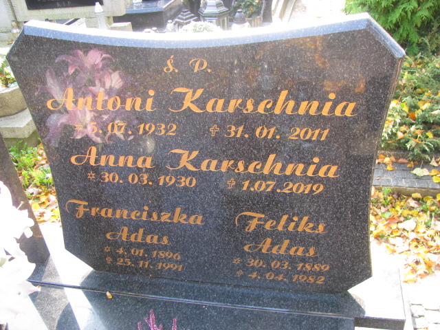 Anna Karschnia 1930 Puck - Grobonet - Wyszukiwarka osób pochowanych