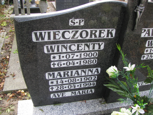 Wincenty Wieczorek 1900 Puck - Grobonet - Wyszukiwarka osób pochowanych
