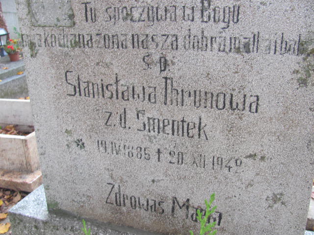 Stanisława Thrunowa  1885 Puck - Grobonet - Wyszukiwarka osób pochowanych