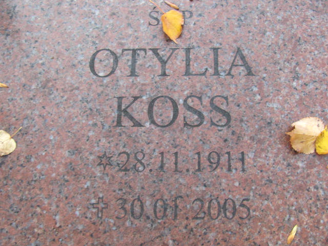 Otylia Koss 1911 Puck - Grobonet - Wyszukiwarka osób pochowanych