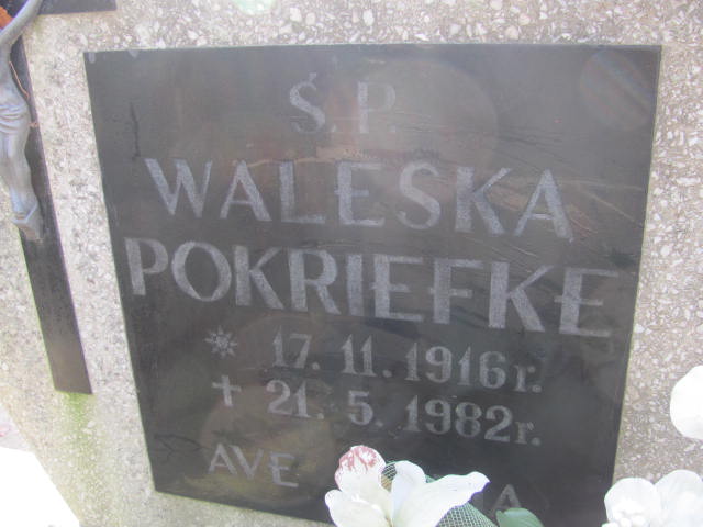 Waleska Pokriefke 1916 Puck - Grobonet - Wyszukiwarka osób pochowanych