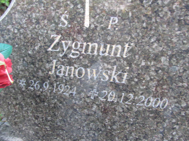 Zygmunt Janowski 1924 Puck - Grobonet - Wyszukiwarka osób pochowanych