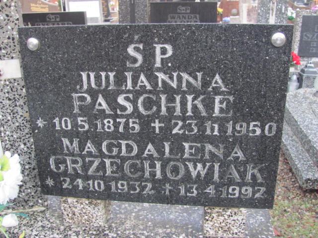 Julianna Paschke  1875 Puck parafialny - Grobonet - Wyszukiwarka osób pochowanych