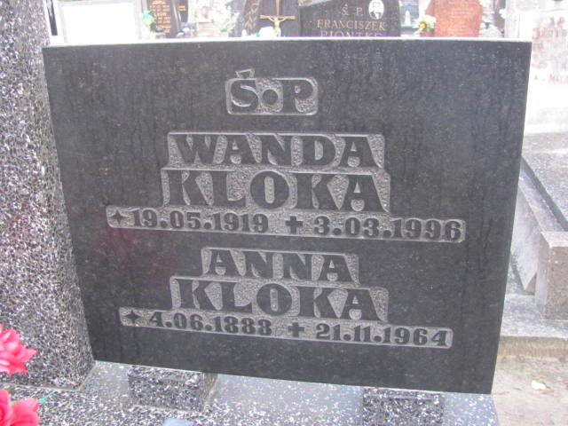 Anna Kloka  1888 Puck parafialny - Grobonet - Wyszukiwarka osób pochowanych