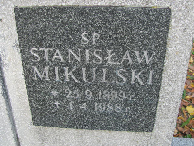 Stanisław Mikulski 1899 Puck - Grobonet - Wyszukiwarka osób pochowanych