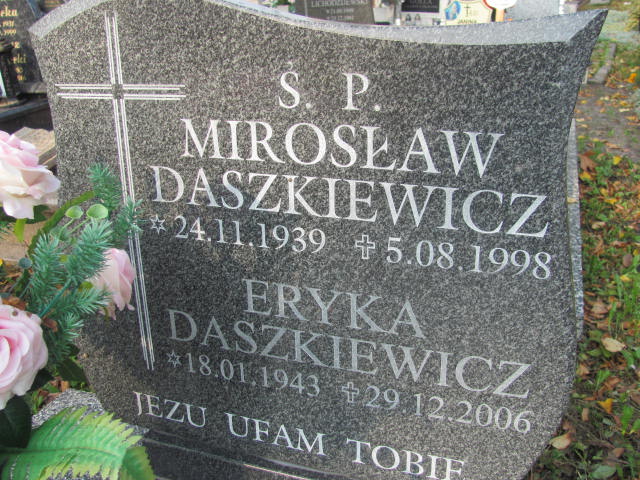 Mirosław Józef Daszkiewicz 1939 Puck - Grobonet - Wyszukiwarka osób pochowanych